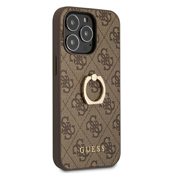  GUESS   13 Pro 4G con soporte de anilla Estuche rígido marrón