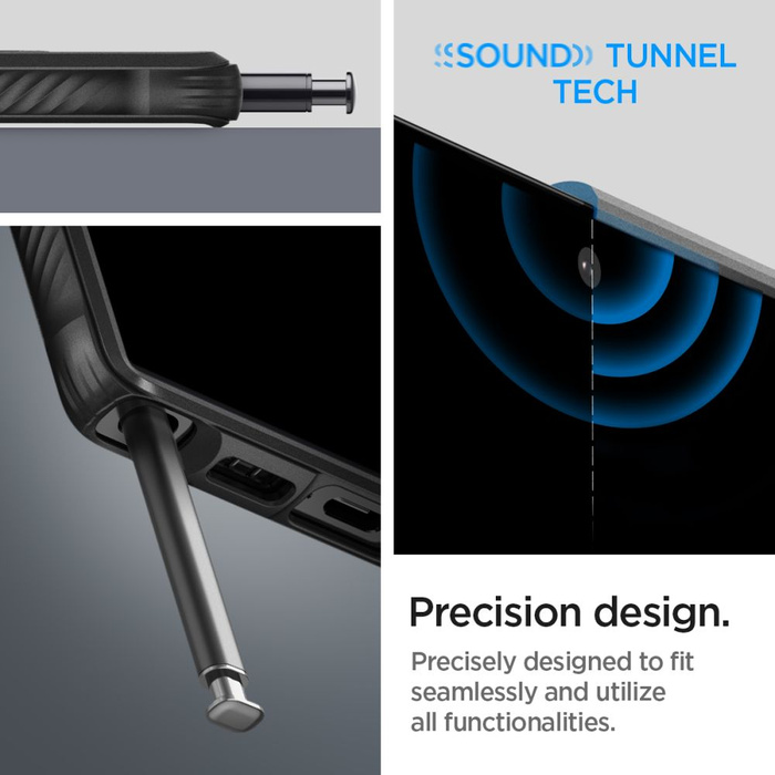 Coque Spigen Rugged Armor GALAXY S23 ULTRA MATTE NOIR