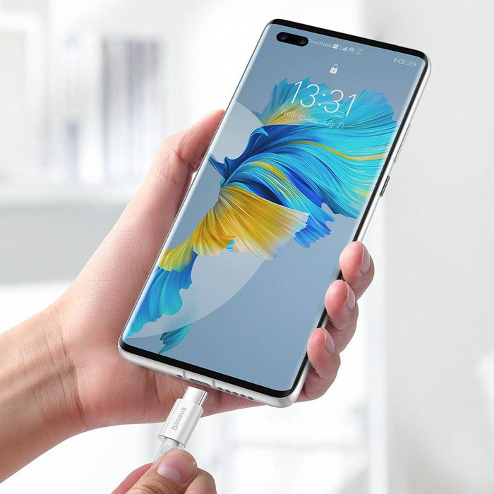 [APRÈS RETOUR] Baseus Superior câble Câble USB Type C - Charge rapide USB Type C Quick Charge / Power Delivery / FCP 100W 5A 20V 2m blanc (CATYS-C02)