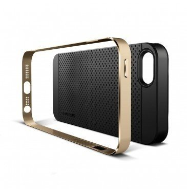Hülle iPhone 5 5S VERUS Iron Shield Gold als Spigen SGP Abdeckung