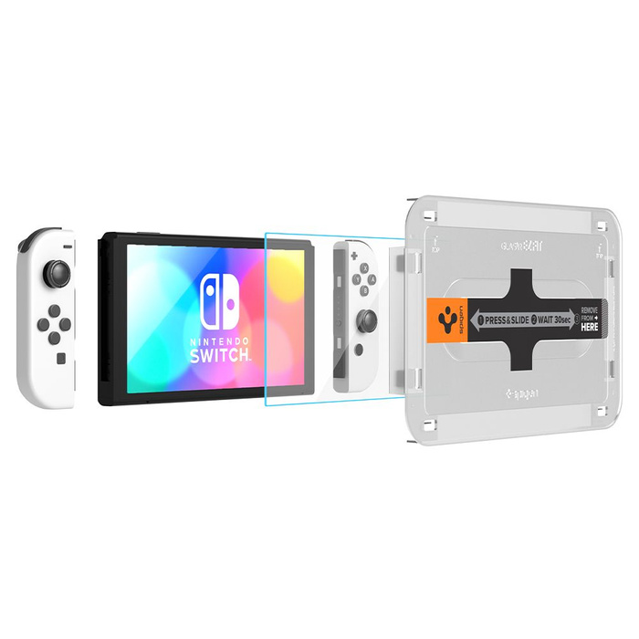 Tempered Glass Spigen Nintendo Switch Oled Glas.Tr "ez Fit" 2er-Pack