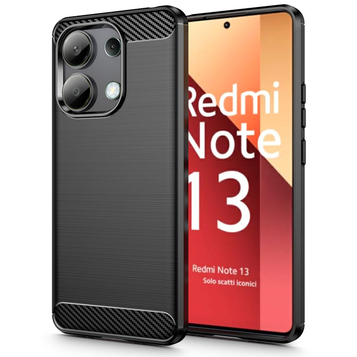 Etui Tech-protect Tpucarbon Xiaomi Redmi Note 13 4g  Black Case