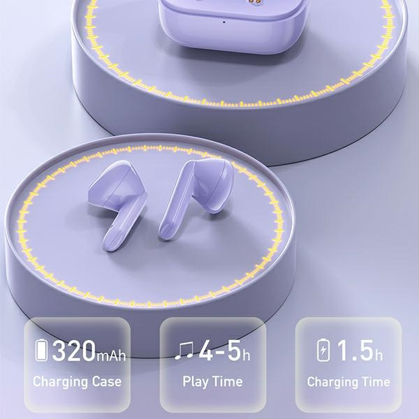 AWEI kopfhörer Bluetooth 5.1 T36 TWS + Dockingstation lila/violett