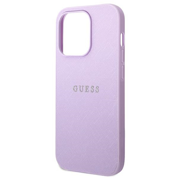 Case Guess iPhone 14 Pro 6.1" purple/purple Saffiano Strap