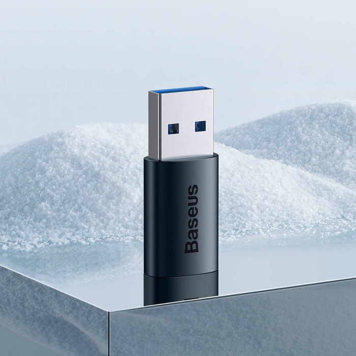 Baseus Series Mini USB 3.1 OTG na USB typu C modrý (ZJJQ000103)