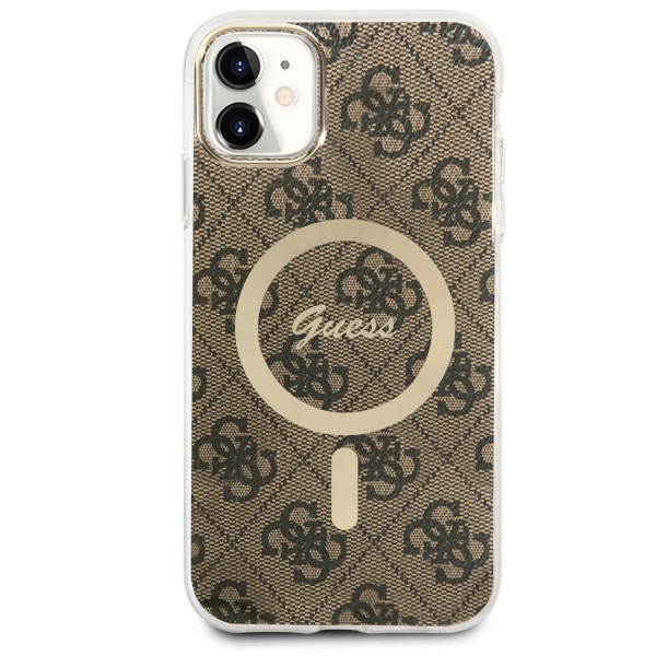 Funda Guess GUHMN61H4STW iPhone 11 6.1" marrón/marrón durocase 4G MagSafe Case
