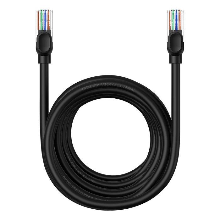 Baseus Ethernet CAT5, 8m network cable (black)