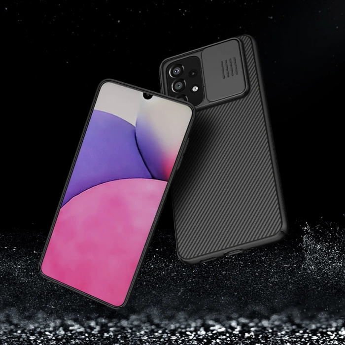 Nillkin CamShield Case etui pokrowiec osłona na aparat kamerę Samsung Galaxy A33 5G niebieski