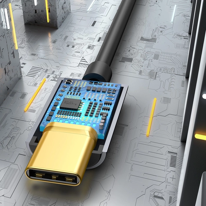 BASEUS USB-C Mini Jack 3.5mm Audio Adapter L54 Grigio