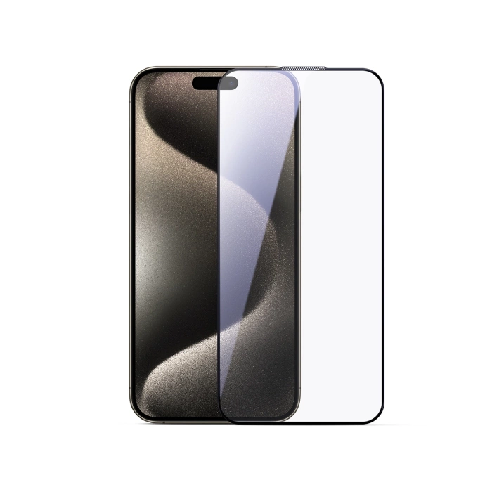 Joyroom JR-MLG0276 2.5D HD Dustproof Tempered Glass with Black Frame for iPhone 15/16