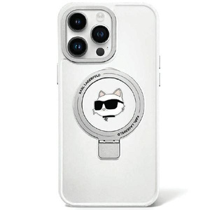 Cover Karl Lagerfeld KLHMP15MHMRSCHH iPhone 15 Plus 6,7" bianco/bianco durocase Anello Stand Choupette Head MagSafe Case