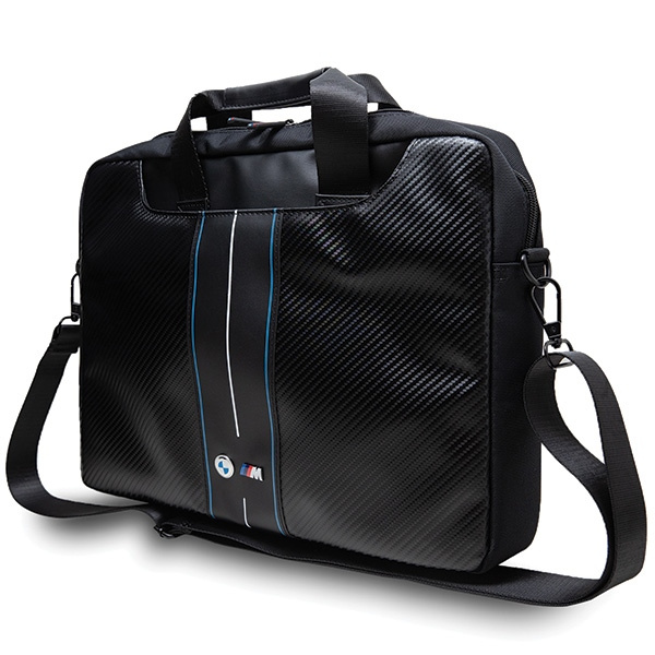 Borsa BMW BMCB15COMSCAKL 16" Nero/Nero Strisce Blu Carbonio