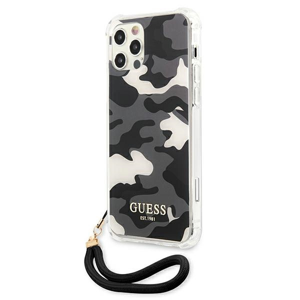 Case Guess GUHCP12LKSARBK iPhone 12 Pro Max 6,7 "black / black hardcase Camo Collection CASE