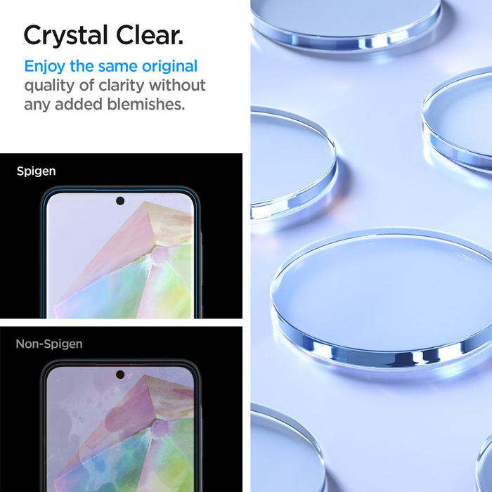 Verre trempé Spigen ALM GLAS.TR 2-PACK GALAXY A35 5G CLAIR