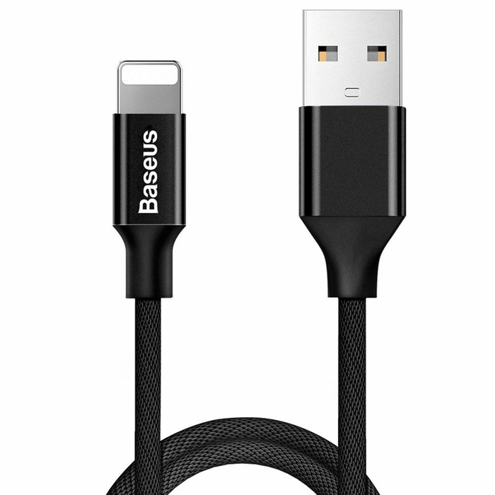 Baseus Yiven cavo in tessuto intrecciato USB / Lightning 1.2M nero (CALYW-01)
