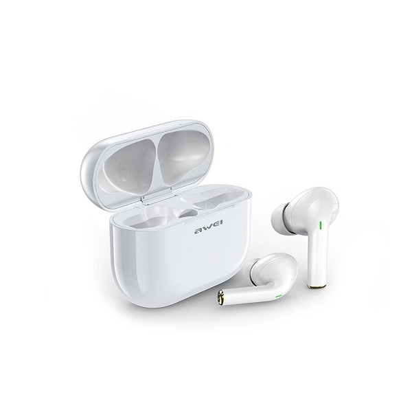 Headphones AWEI Bluetooth 5.0 T29 TWS Docking Station White