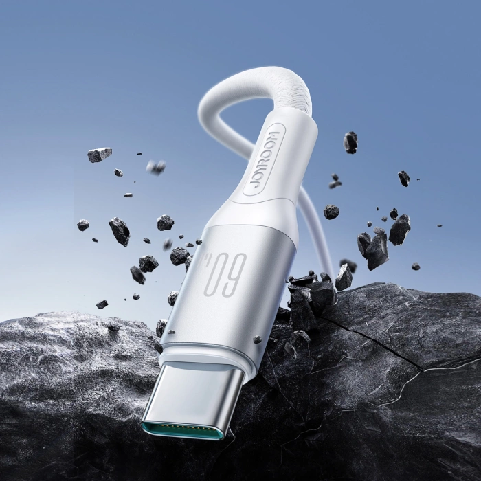 Joyroom S-A28 Flash Series 60W USB-C - USB-C Cable 1m - White