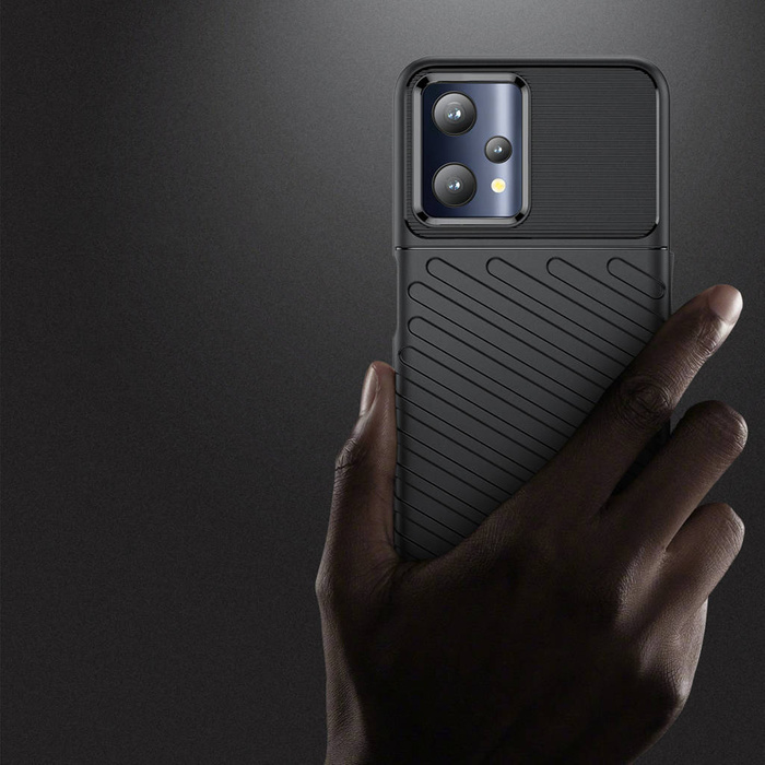 Thunder Case funda blindada flexible Realme 9 Pro negro