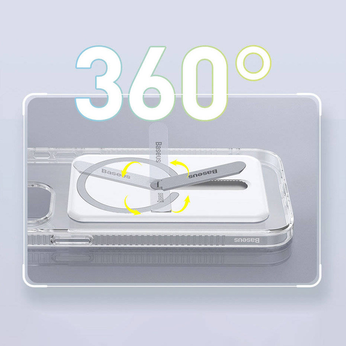 Magnetické pouzdro Baseus , magnetické pouzdro na telefon iPhone 13 (6,1" 2021) průhledné