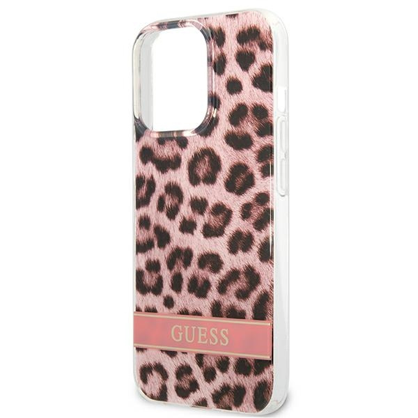 Case GUESS Apple iPhone 13 Pro Max Leopard Pink Hardcase