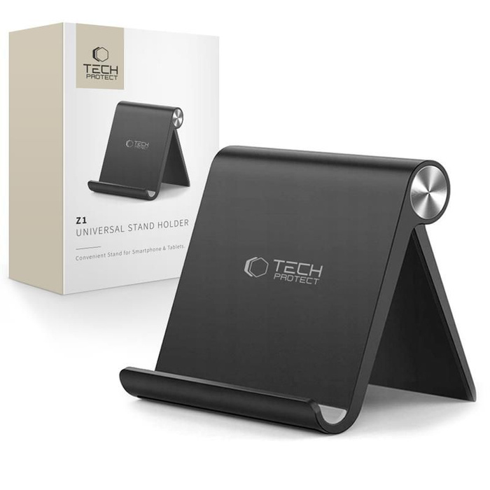 TECH-PROTECT Z1 UNIVERZÁLNÍ STOJAN NA SMARTPHONE A TABLET ČERNÝ