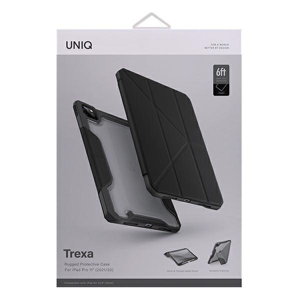 Coque Uniq pour Trexa iPad Pro 11&quot; 2021/2020 Antimicrobien noir/noir