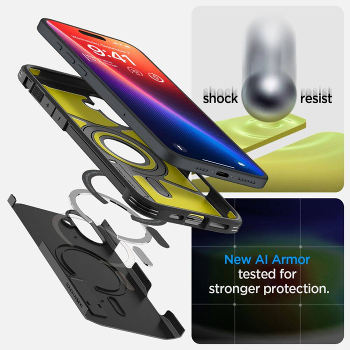 Spigen Tough Armor Mag MagSafe IPhone 16 PIÙ NERO