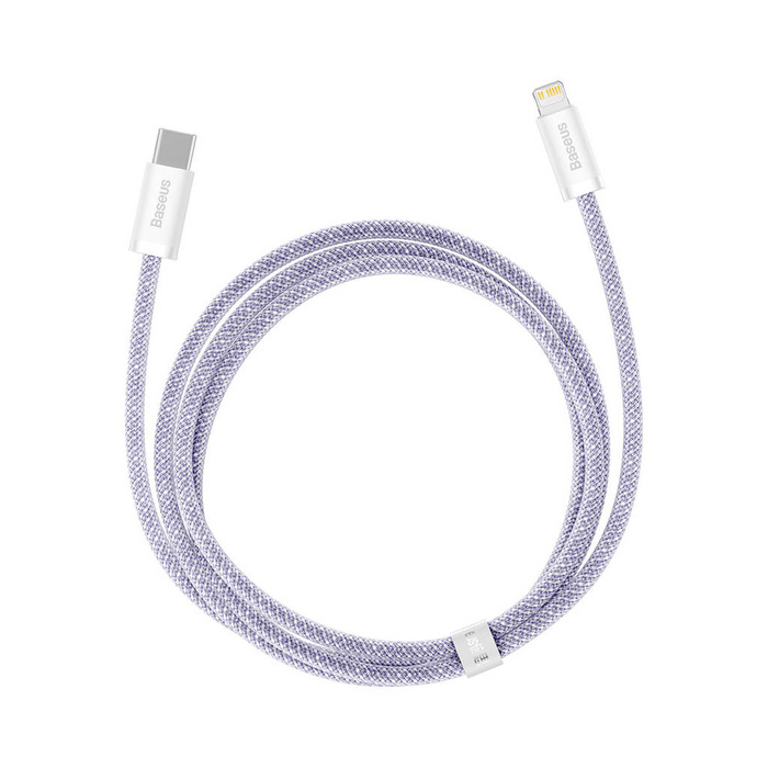Baseus Dynamic 2 Series Cable de Carga Rápida USB-C - Lightning 20W 480Mbps 1m Morado