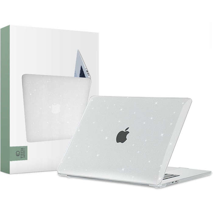 Case Tech-Protect Smartshell Macbook Air 15 2023 Glitter Clear Case