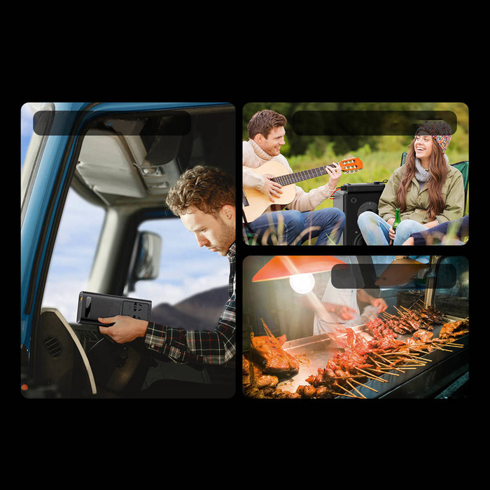 Baseus inverter di potenza per auto 150W 12V / 500W 220V (spina EU e CN) nero (CGNB000101)