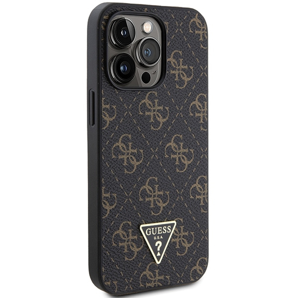 Etui Guess GUHCP13LPG4GPK iPhone 13 Pro / 13 6.1" czarny/black hardcase 4G Triangle Metal Logo Case