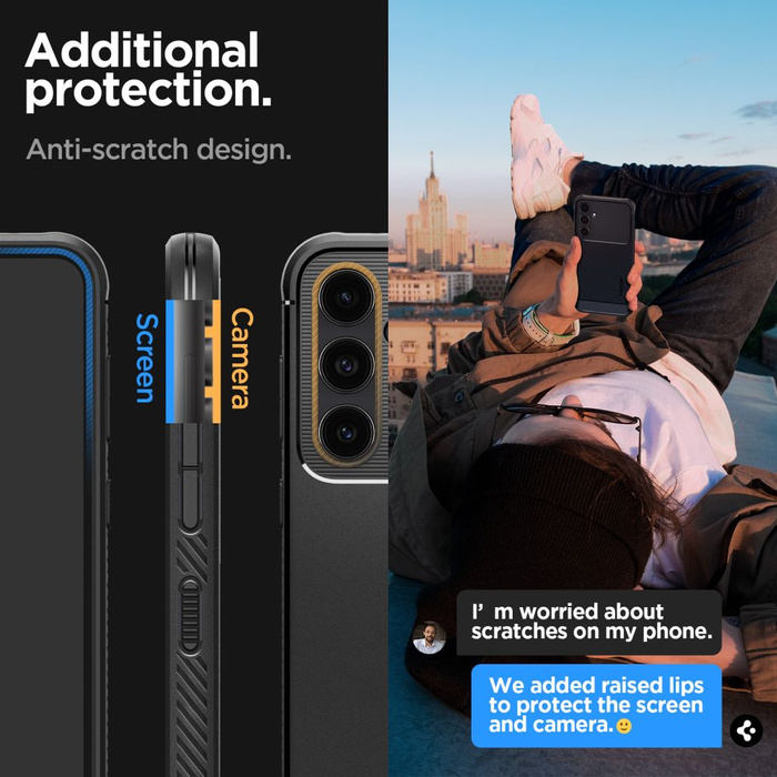 Obal Spigen Rugged Armor Galaxy S23 FE MATTE Černá Case