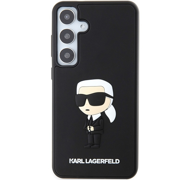 Etui Karl Lagerfeld KLHCS24M3DRKINK Samsung Galaxy S24 Plus S926 czarny/black hardcase 3D Rubber Ikonik Case
