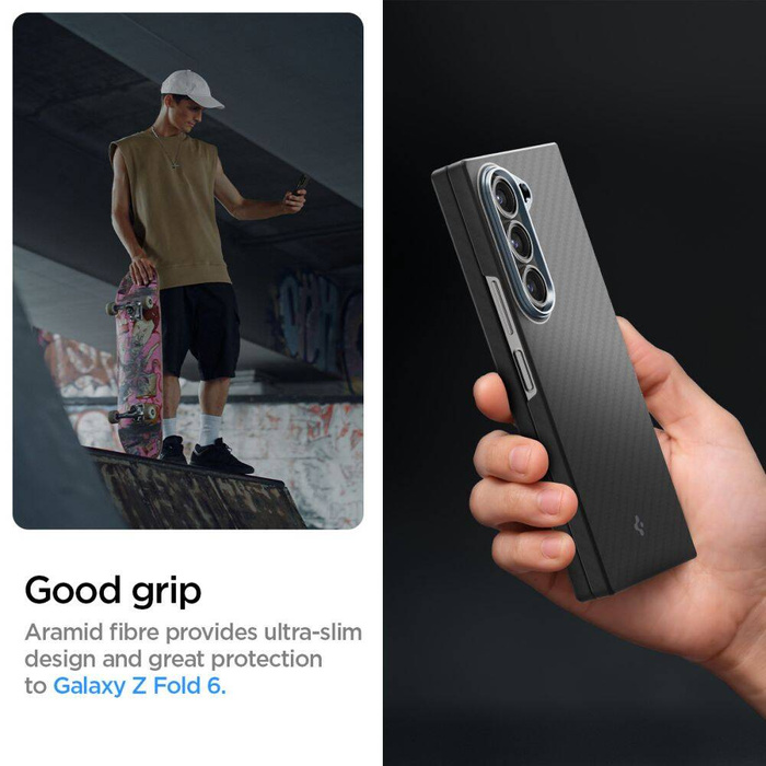 Hülle Spigen Z Fold AIRSKIN GALAXY 6 ARAMID SCHWARZ