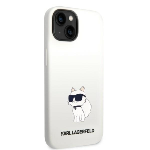 Karl Lagerfeld KLHMP14SSNCHBCH iPhone 14 6,1" hardcase white/white Silicone Choupette MagSafe