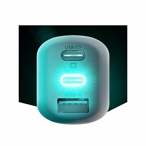 3mk HyperCharger 65W 2xUSB-C + 1xUSB-A chargeur GAN, PD+QC