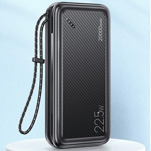 USAMS Powerbank PB60 20000mAh 22.5W 2xQC3.0+PD Fast Charge black/black 20KCD16801 (US-CD168)
