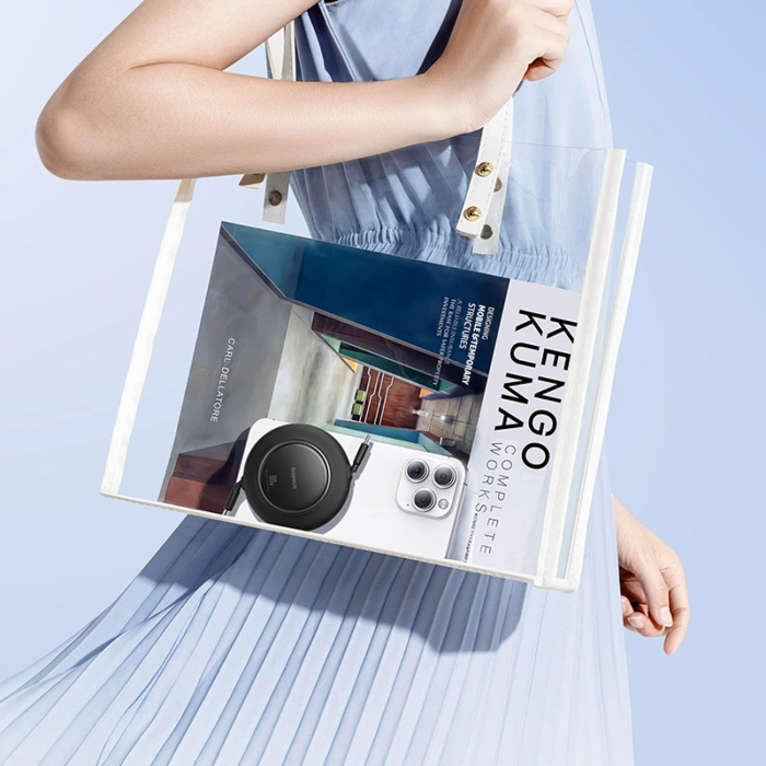 Kabel Baseus Free2Pull Mini 100W zwijany USB-C - USB-C 2m - czarny