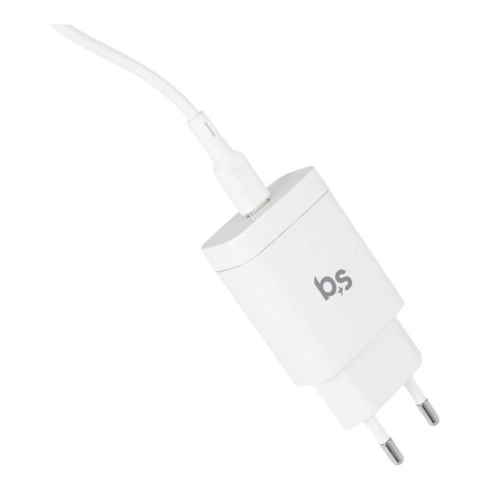 Ładowarka sieciowa do telefonu Blue Star USB C QC4.0 PD 3A 18W + kabel USB C do Lightning TFK-TC-1099C biała