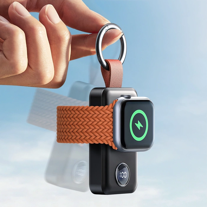 Joyroom JR-WQW01 kabellose Powerbank 2000 mAh 3 W für Apple Watch – Schwarz