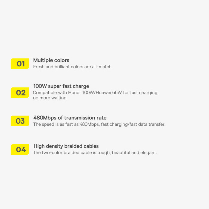 Cavo USB Baseus Dynamic Series - USB Tipo C 100W 1m grigio (CALD000616)