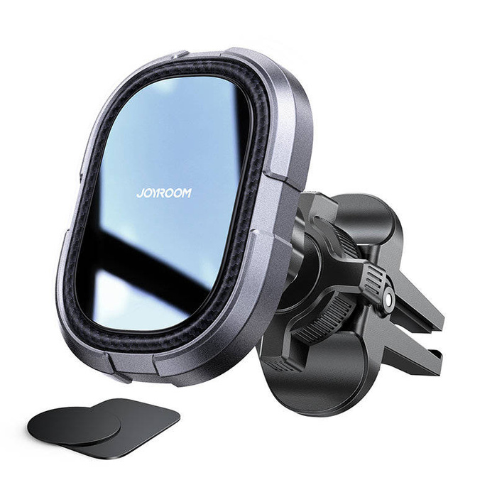 Support de téléphone de voiture magnétique Joyroom pour grille d&#39;aération gris (JR-ZS311)