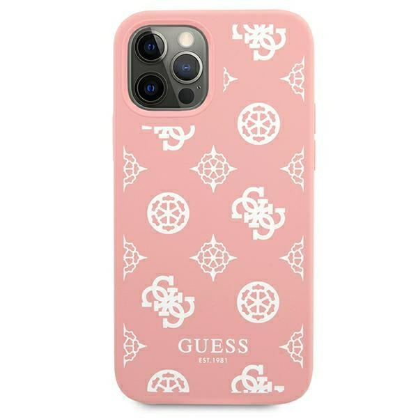  GUESS   12 Pro Max Peony Collection Pink Hardcase