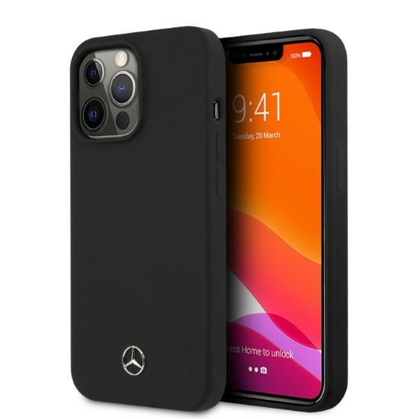 Hülle Mercedes MEHMP13XSILBK iPhone 13 Pro Max 6,7" schwarz/schwarz hartcase Silikon MagSafe