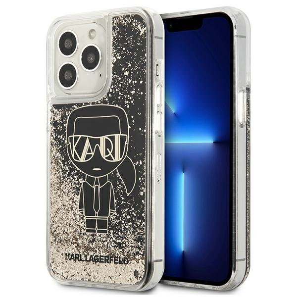 Karl Lagerfeld KLHCP13LLGGKBK iPhone 13 Pro/ 13 6.1 "black/black hardcase Liquid Glitter Gatsby