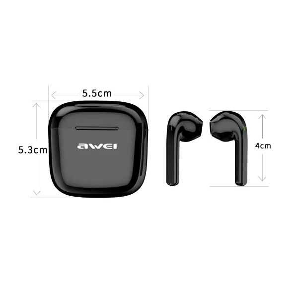 AWEI Bluetooth 5.0 T26 TWS Headphones Docking Station Black