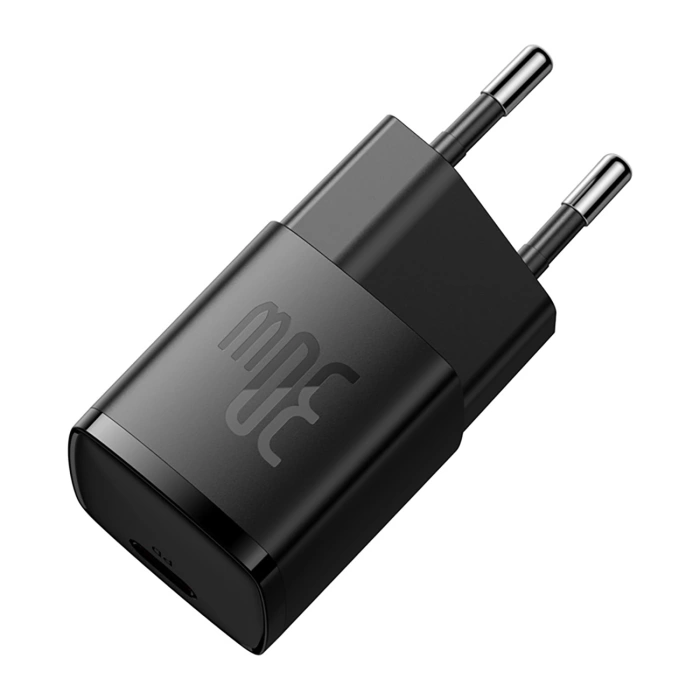 Baseus Cube Pro 30W USB-C Wandladegerät – Schwarz