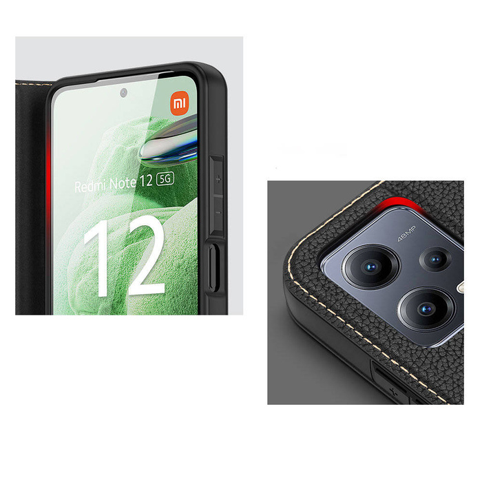Dux Ducis Skin X2 Hülle für Xiaomi Redmi Note 12 5G / Poco X5 5G Cover Flip Wallet Stand Braun