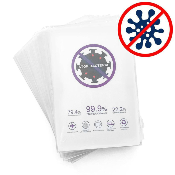 50 pcs. Screen Protector Anti-bacterial hydrogel self-healing for plotter cutting (18cm x 12cm)