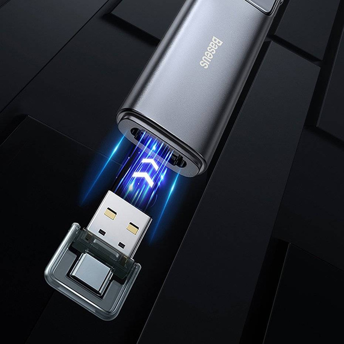 Baseus Orange Dot Wireless Presenter (Roter Laser)(Ladeversion) grau (WKCD000013)